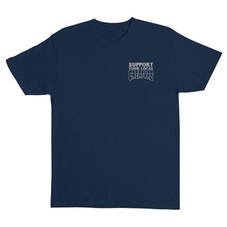 Creature Skateboards Shirt Patent Navy