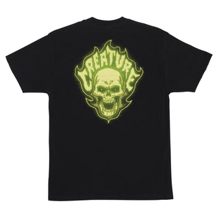 Creature Skateboard T-Shirt Bonehead Glitch Black
