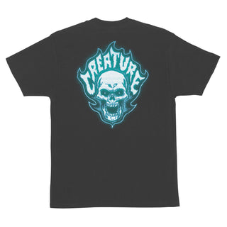 Creature Skateboard T-Shirt Bonehead Glitch Charcoal