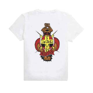 Dogtown Skateboards T-Shirt PC Tail Tap OG 70s White