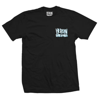 Heroin Skateboards Shirt Curb Killer Wide Boy Black