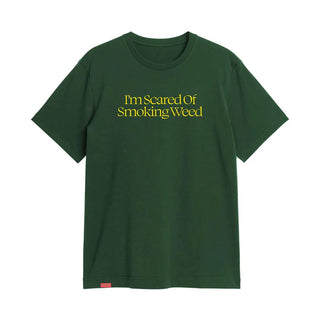 Jacuzzi Skateboards Shirt Scared Weed Dark Green
