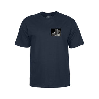 Powell Peralta Skateboards Shirt Chris Senn Police Navy