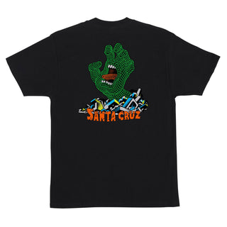 Santa Cruz Skateboards Shirt Kendall Grid Hand Black