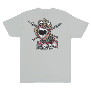 Santa Cruz Skateboards Shirt Salba Screaming Witch Doctor Ice Grey