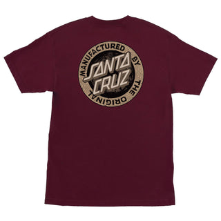Santa Cruz Skateboards Shirt Carved MFG Maroon