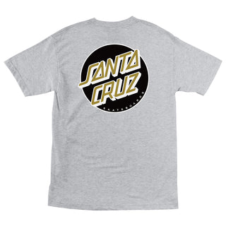 Santa Cruz Skateboards Shirt Other Dot Heather Grey/Black/Gold