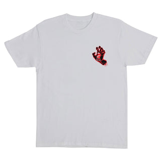 Santa Cruz Skateboards Shirt Screaming Hand Ash/Black/Red