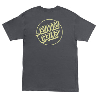 Santa Cruz Skateboards Shirt Opus Dot Charcoal/Safety
