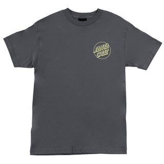 Santa Cruz Skateboards Shirt Opus Dot Charcoal/Safety