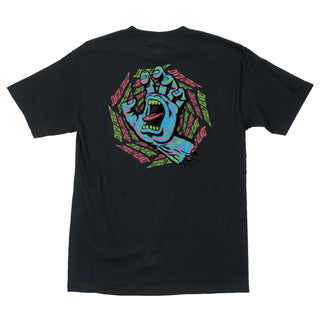Santa Cruz Shirt Spiral Strip Hand  Black