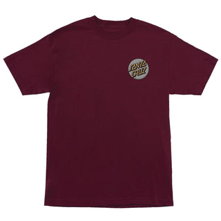 Santa Cruz Skateboards Shirt Meek Slasher Maroon/Grey
