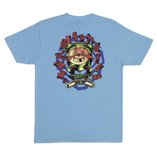 Santa Cruz Skateboards Shirt Grabke All Around Stone Blue