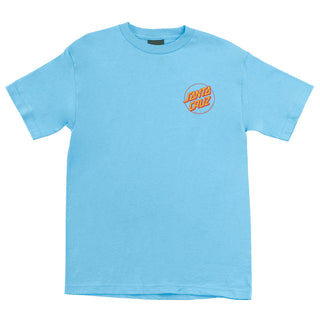 Santa Cruz Skateboards Shirt Screaming Hibiscus Light Blue