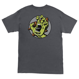 Santa Cruz Skateboard T-Shirt Hand Dot Charcoal