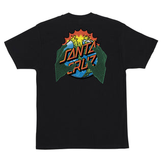 Santa Cruz Skateboard T-Shirt Kendall End Of The Dot Black/White
