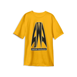 Sidewalk Skateboard Distribution Shirt SWD Dealer Gold