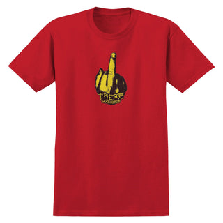 There Skateboards Shirt Up Yours Red/Yellow/Black