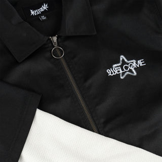 Welcome Skateboard T-Shirt Supernatural layered Work Shirt Black