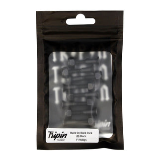 Tripin Skateboard Hardware 1" Phillips Black on Black