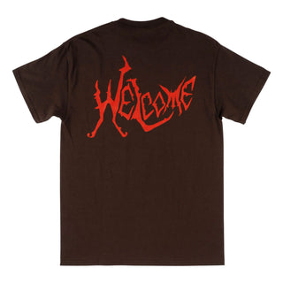 Welcome Skateboards Shirt Twin Spine Dark Chocolate