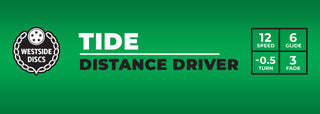 Westside Disc Golf VIP Tide Distance Driver 12/6/-0.5/3 White/Lavender 175 grams