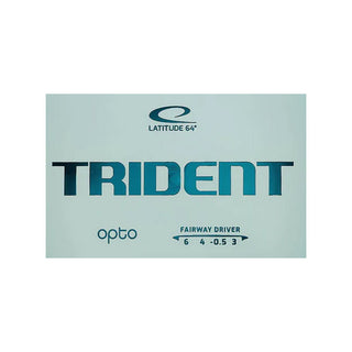 Latitude 64 Disc Golf Opto Trident Fairway Driver 6/4/-0.5/3 White/Gold 173 grams