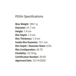 Latitude 64 Disc Golf Royal Grand Trust Midrange 5/5/0/2 Light Orange/Silver 178 grams