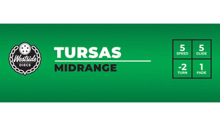 Westside Disc Golf VIP Tursas Midrange 5/5/-2/1 Red/Green 177 grams