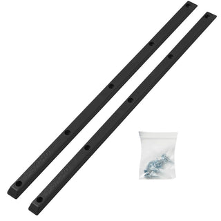 Vision Psycho Rails Black Set of 2 with Mounting Hardware 14.25" 5-Hole Design