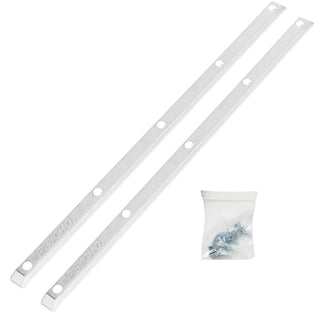Vision Psycho Rails White Set of 2 with Mounting Hardware 14.25" 5-Hole Design