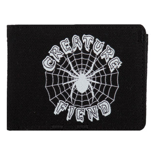 Creature Skateboards Wallet Web Tri-Fold Black