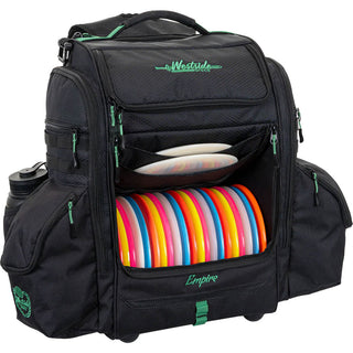 Westside Disc Golf Backpack Bag Empire Black Holds 24 Discs