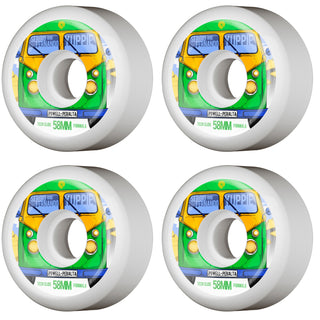 Powell Peralta Skateboard Wheels 58mm Yuppie Tech Slide Formula 104A