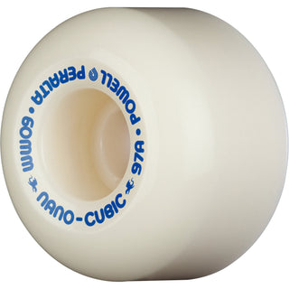 Powell Peralta Skateboard Wheels 60mm x 38mm Dragon Formula 97A Nano Cubic White/Blue