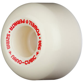Powell Peralta Skateboard Wheels 52mm x 36mm Dragon Formula 93A Nano Cubic White/Red