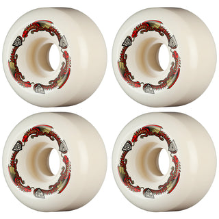 Powell Peralta Skateboard Wheels 56mm x 36mm Dragon Formula 93A V6 Shape Off White