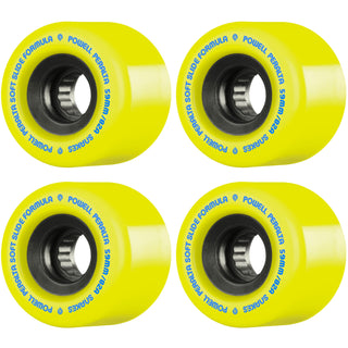 Powell Peralta Skateboard Wheels 59mm G-Slides Yellow 82A Soft Slide Formula SSF