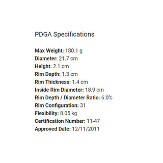 Westside Disc Golf Tournament Ring Warship Midrange 5/6/0/1 White/Black 178 grams