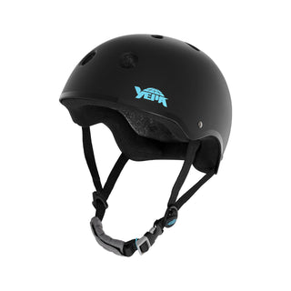 Yepa Skateboard Helmet T-Shell Pro Tony Hawk Matte Black/Teal - Certified