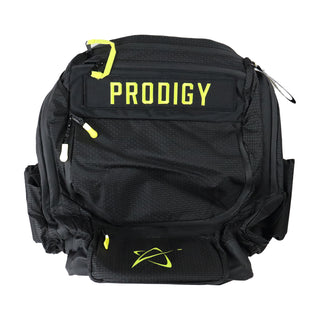 Prodigy Disc Golf Bag BP-1 V3 Backpack Black/Yellow Holds up to 24 Discs
