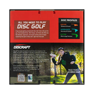 Discraft Disc Golf Starter Pack Box Set - 3 Discs - Driver Midrange Putter