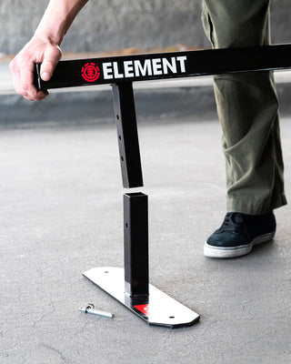 Element Skateboard Grind Rail Flat Bar Obstacle - 6ft Long, Adjustable Height