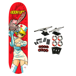 Hook Ups Skateboard Complete Chainsaw Nikki 8.5" x 32.25"