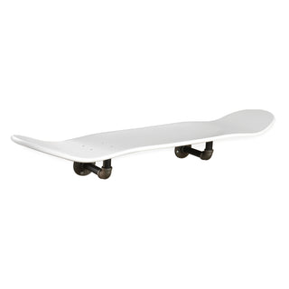 Floating Industrial Style Maple Skateboard Deck Shelf with Pipe Mounting System 7.75" Dipped White