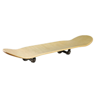 Floating Industrial Style Maple Skateboard Deck Shelf with Pipe Mounting System 7.75" Natural