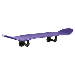 Floating Industrial Style Maple Skateboard Deck Shelf with Pipe Mounting System 7.75" Neon Purple
