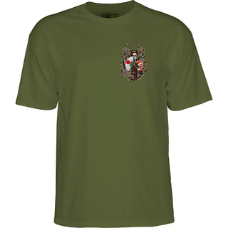 Powell Peralta Skateboard Shirt Sakura Yosozumi Military Green