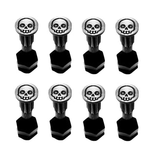 Screw City Skateboard Mounting Hardware 7/8" - Skull Black
