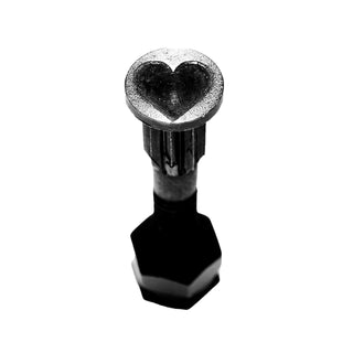 Screw City Skateboard Mounting Hardware 7/8" - Heart Black